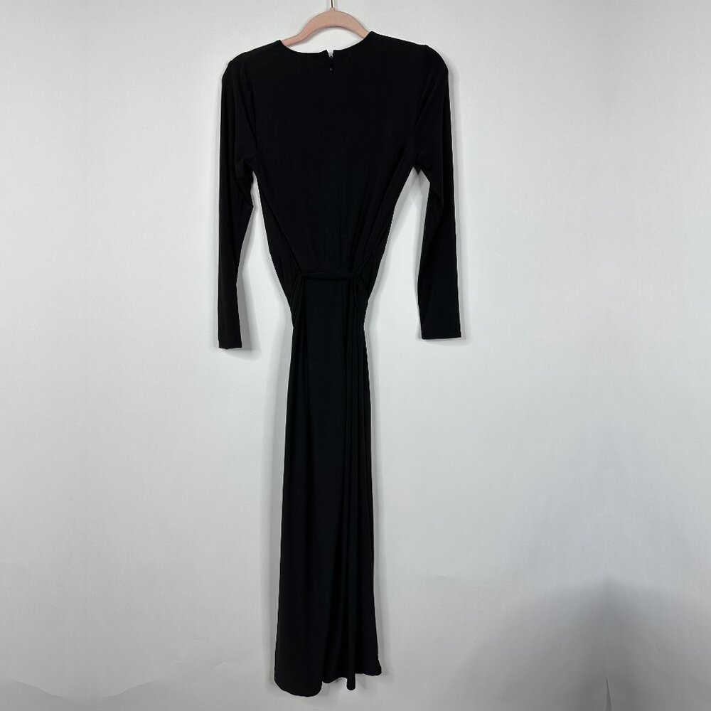NWT White House Black Market Long Sleeve Surplice Jumpsuit 8 #WHBM31 - Picture 3 of 8